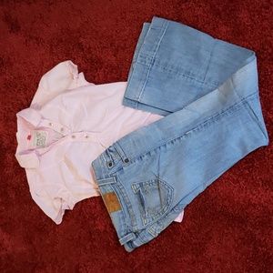 True Religion Wide/Flare Leg Jeans Size 26